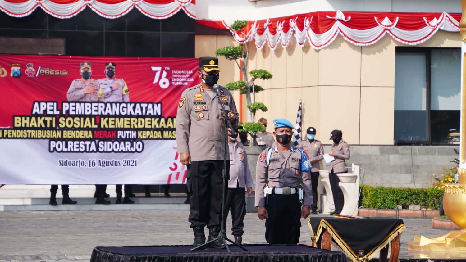 Kapolresta Sidoarjo Kombes Pol. Kusumo Wahyu Bintoro